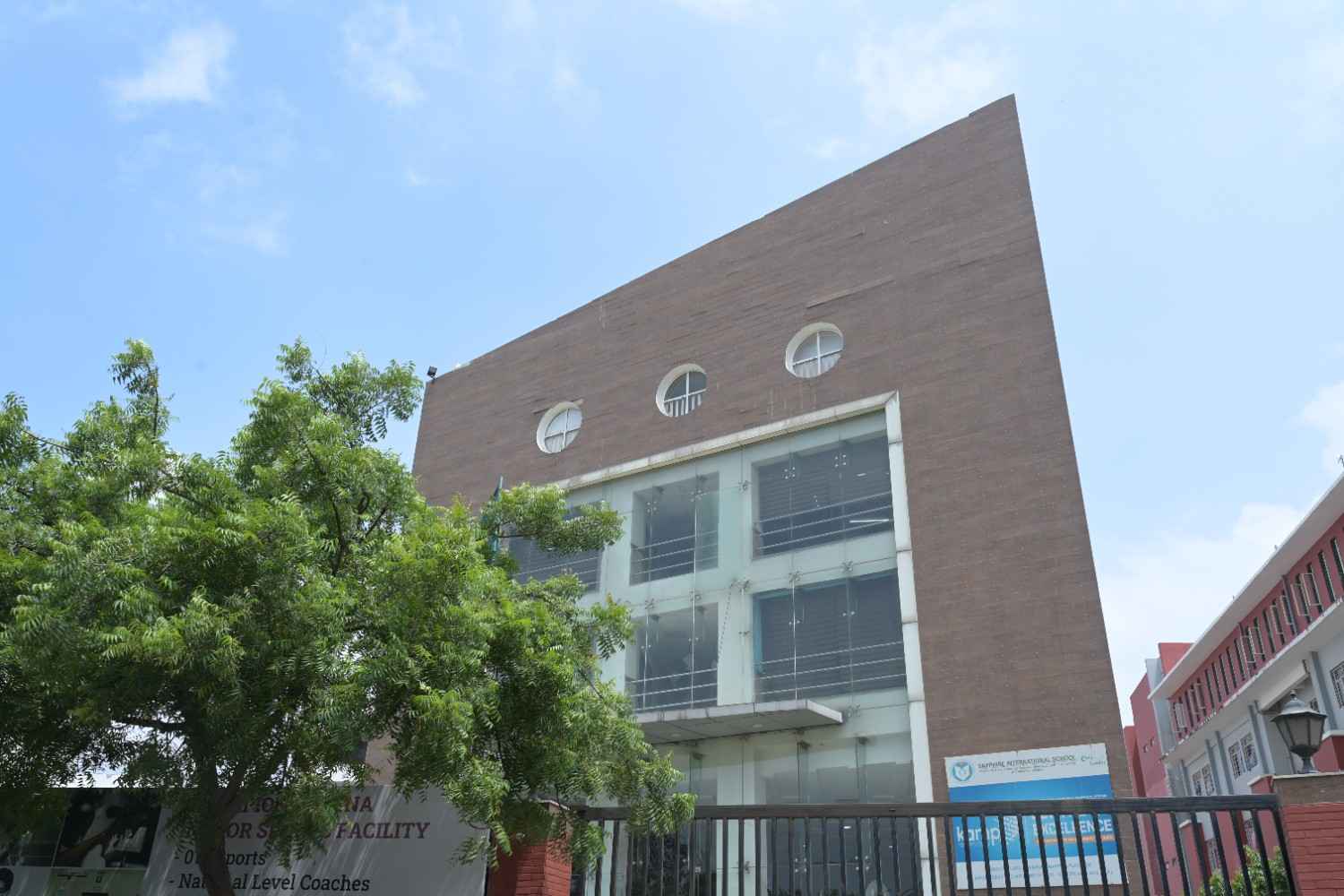 Sapphire International school, Crossing Republik  building
